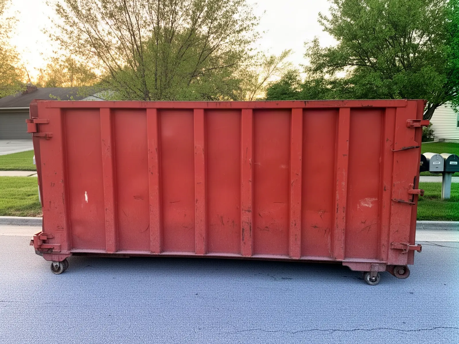 Roll-off dumpster from Zephyrhills Blue Collar Dumpster Rental in Zephyrhills, FL
